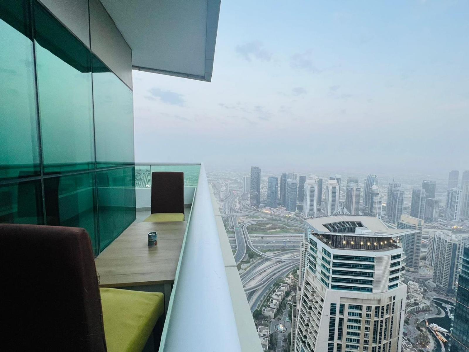 High Floor With City Skyline & Burj Khalifa View 3 Bedroom Unit Marina Dubai Eksteriør billede