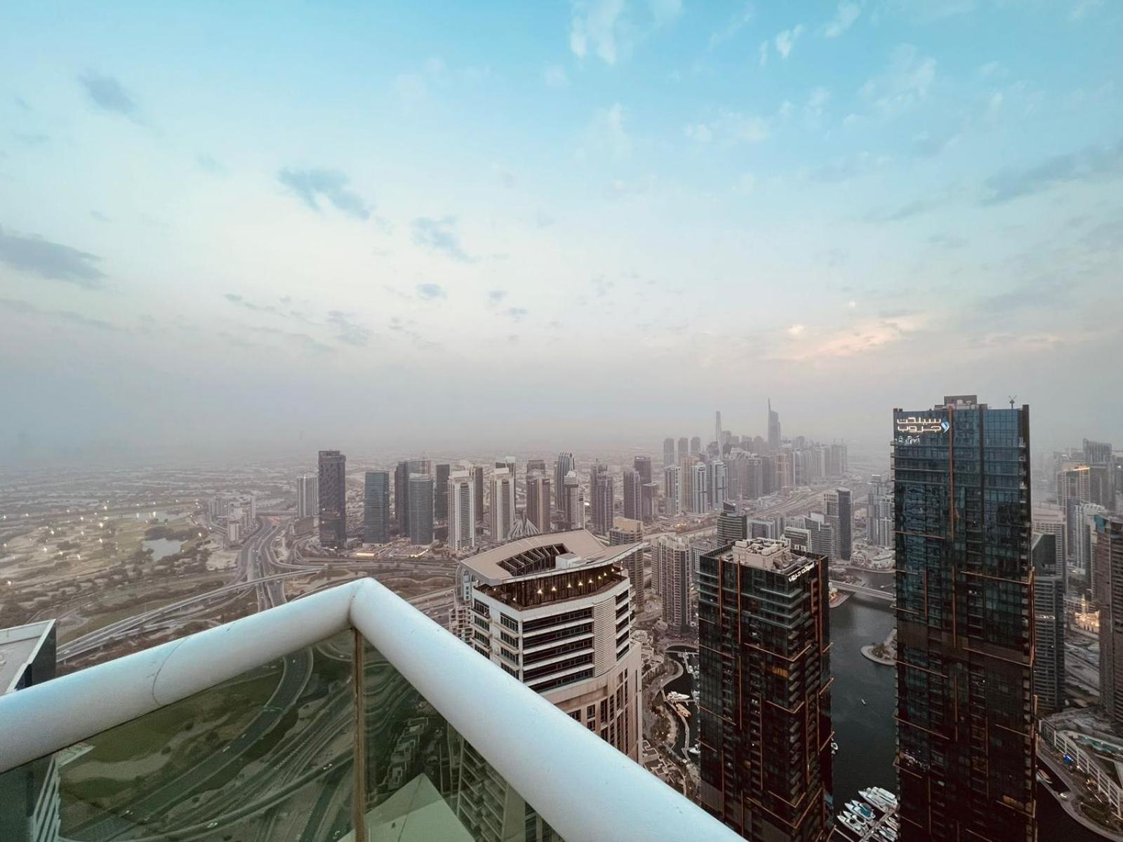 High Floor With City Skyline & Burj Khalifa View 3 Bedroom Unit Marina Dubai Eksteriør billede